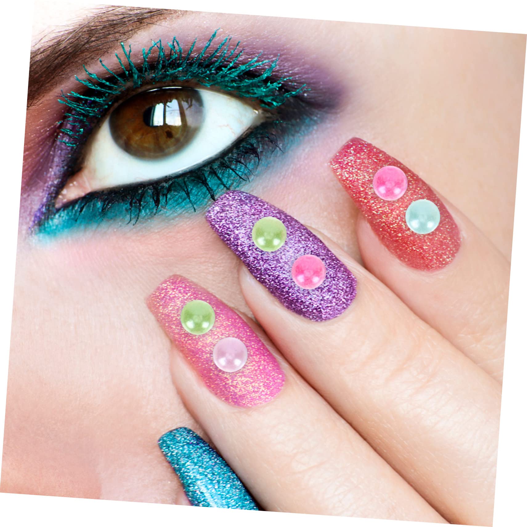 FRCOLOR 5 Set Di Adesivi Per Gioielli Adesivi Per Il Viso Per Gioielli Per Il Corpo Con Strass Per Unghie Viso Trucco 4 Fogli * 5