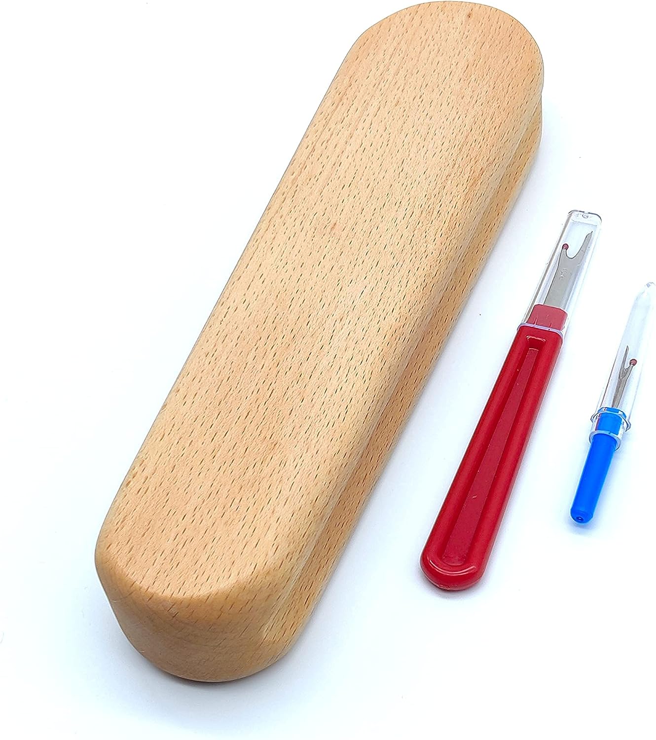 Hoku Global Hardwood Tailors Clapper - Medium 9.5 Inches Pressing Tool Absorbs Iron Steam to Flatten Seams When Quilting or Sewing Fabrics - Comes with 2 Seam Rippers