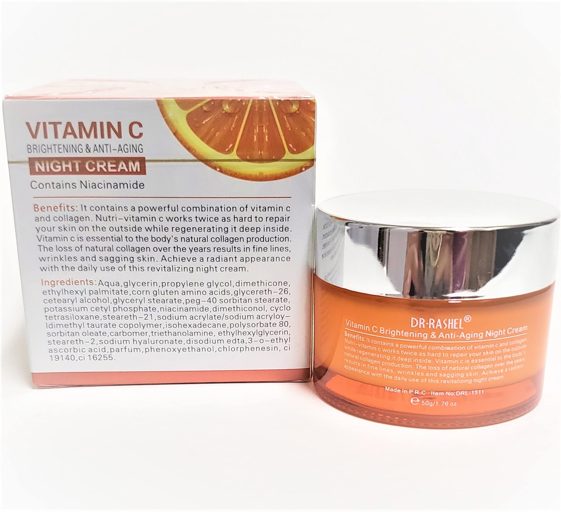 Dr Rashel Vitamin C Face Night Cream With Niacinamide and Collagen