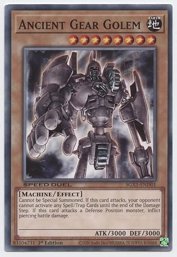 Yu-Gi-Oh! Ancient Gear Golem - SGX1-END01 - Common - 1st Edition