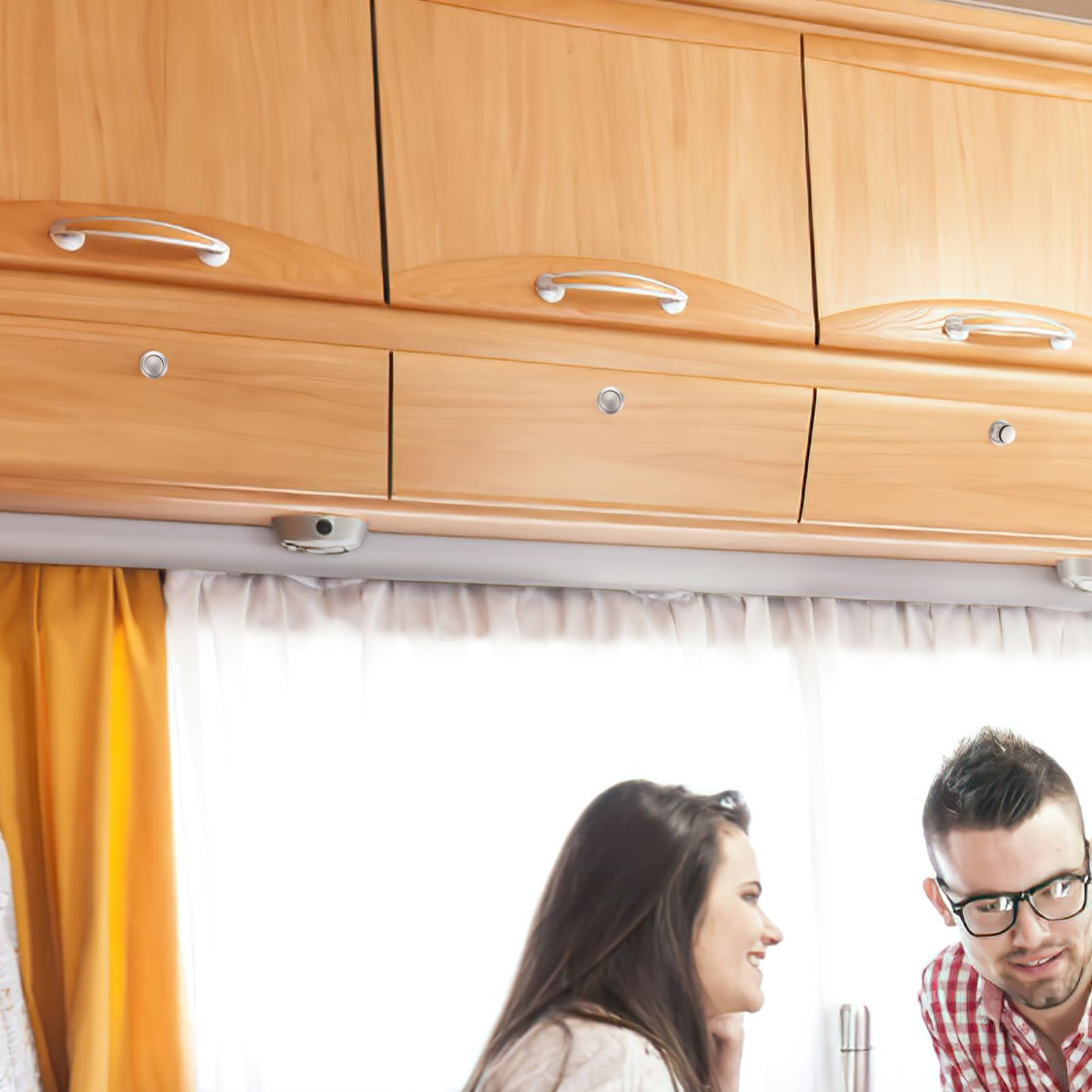 NUOBESTY 5 Stück Türriegelschloss aus Abs und Zinklegierung Einfache Montage Hohe Leistung Minimalistisches Design für Möbel in Wohnmobil und Yacht