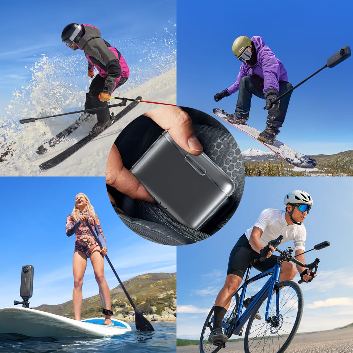 Azonpower Rechageable for Hunting Camera Battery Pack, Reveal Battery Pack 6000mAh Compatible with Reveal Hunting Camera X, XB,SK,X Pro,Pro 3.0,X Gen 2.0,X Gen 3.0 (2-Pack)