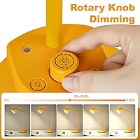 Vista 3 de BOHON Lámpara de Escritorio LED con Puerto de Carga USB, 3 Modos de Color Completamente Regulable Lámpara de Lectura, Lámpara de Trabajo