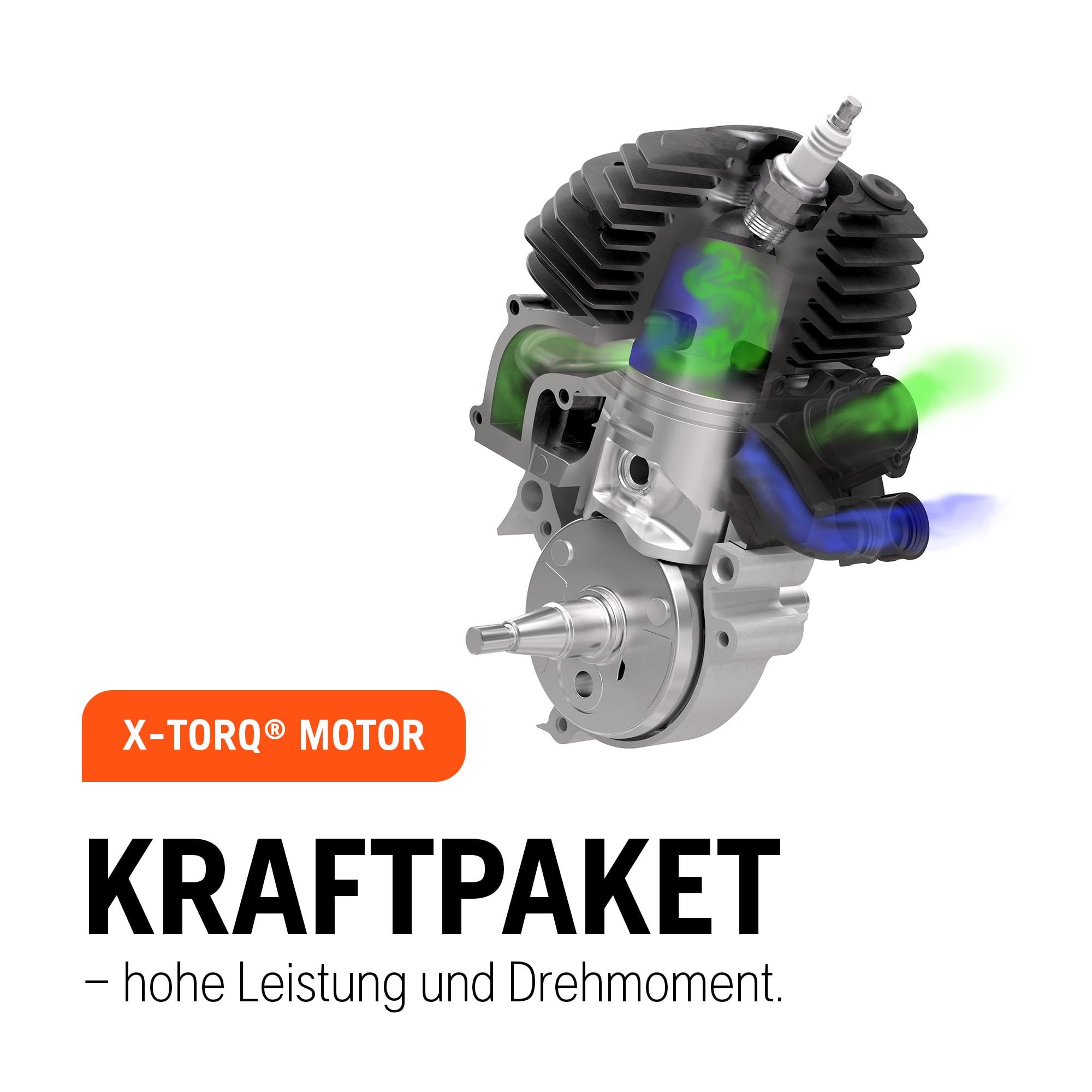 Husqvarna 135R Benzin-Freischneider mit Bullhorn-Griff | 34,6-cm³-X-Torq®-Motor, 47 cm Schnittbreite, inklusive Schneidfaden