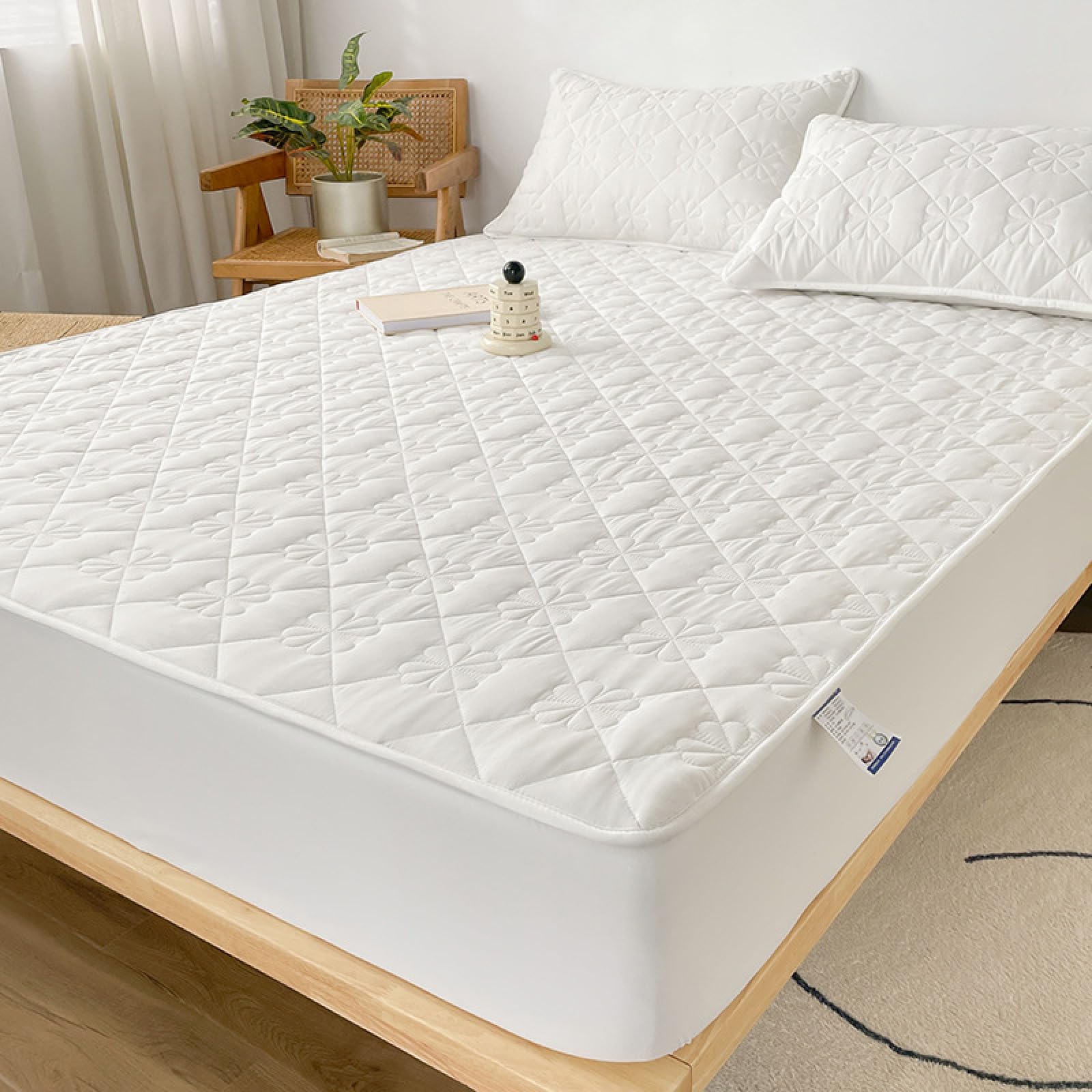 Matratzenschoner 180x200cm - Flauschiger Matratzen Topper Grau