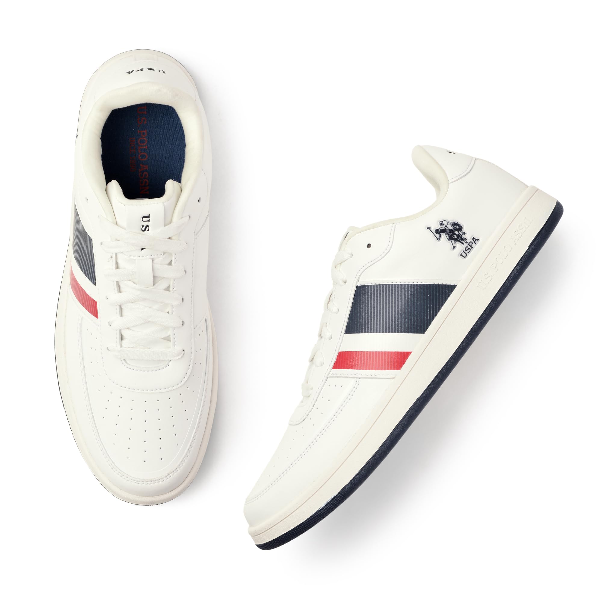 U.S POLO ASSN. Gael Wht Men Off White Sneaker -(Uk6)(Us7)(2Fd24304A01) (B0CSFP43XB) Amazon Price History, Amazon Price Tracker