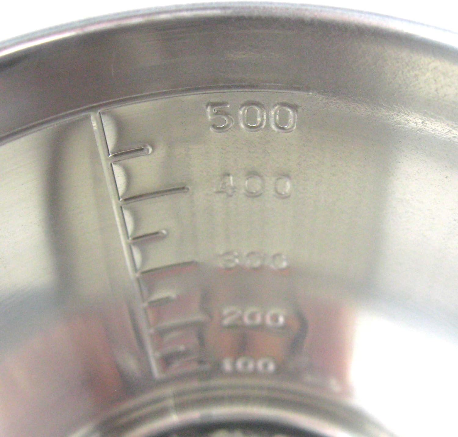 Nagao Tsubamesanjo 800500 Measuring Cup, 16.9 fl oz (500 ml), 18-8 Stainless Steel, Made in Japan
