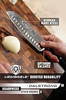 Vista 5 de DALSTRONG cuchillo Santoku - Serie Gladiator - Acero HC alemán - 7 pulgadas (180 mm)