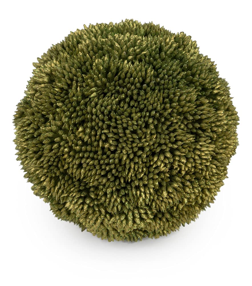 Boston International Decorative Faux Topiary Berry Ball, 4-Inches, Green