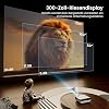 Offiziell lizenzierter Google TV Smart Beamer HAPPRUN 25000L Beamer 4K Heimkino mit Dolby Audio Wi-Fi & Bluetooth Integrierte Streaming-Apps 300 Projektor Kompatibel mit Spielkonsolen und Handy