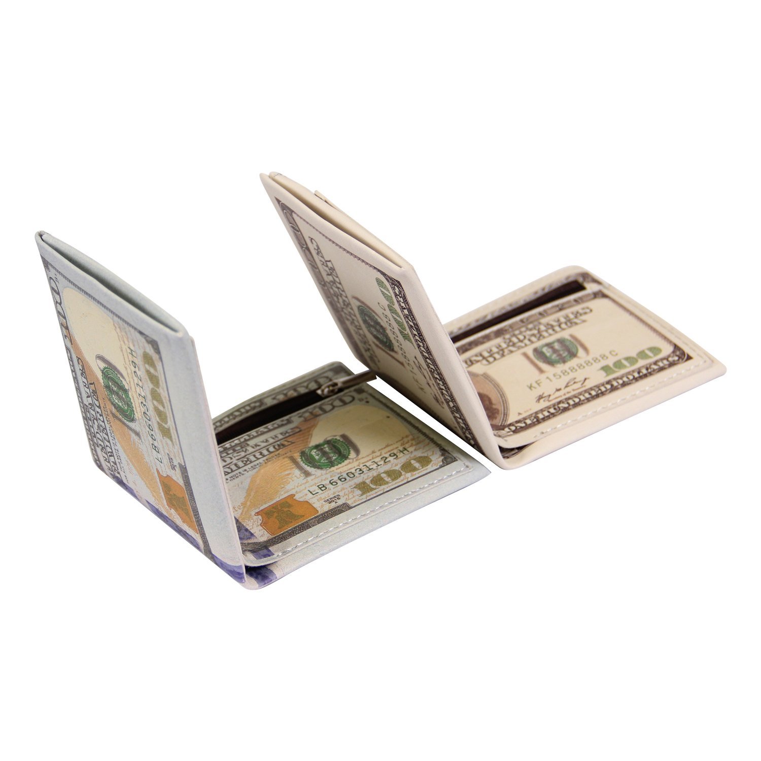 Lanpet-Cool メンズ US ドル札入れ PUレザー クレジットカード写真ホルダー 札入れ財布