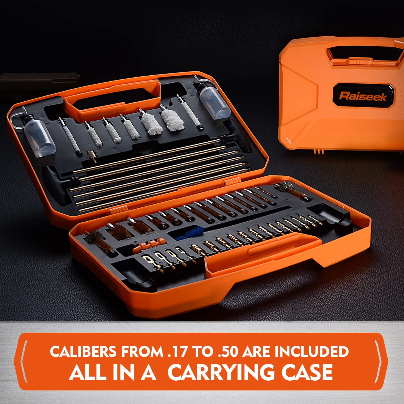 Grip Deluxe Hand Gun Cleaning Kit .22, 9MM, 357, 38, 40, 45 - Brushes, Patches