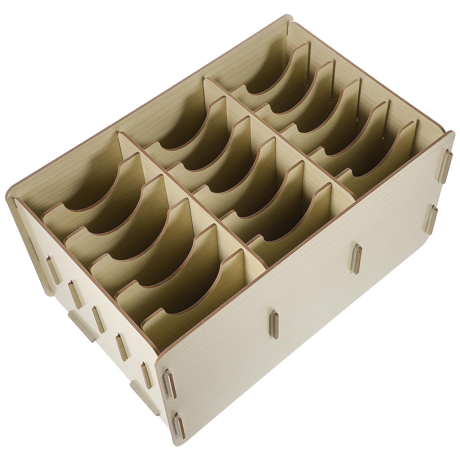 Boîte de rangement téléphone bois kaki pour un bureau et maison sans désordre