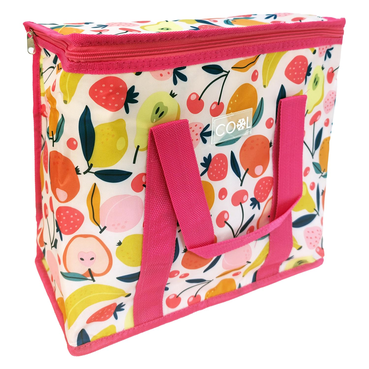COM-FOUR® Bolsa Nevera - Nevera Térmica Plegable Clásica - Bolsa Aislante para Acampar, Picnic, Deportes y Actividades al Aire Libre - Bolsa de Picnic Grande