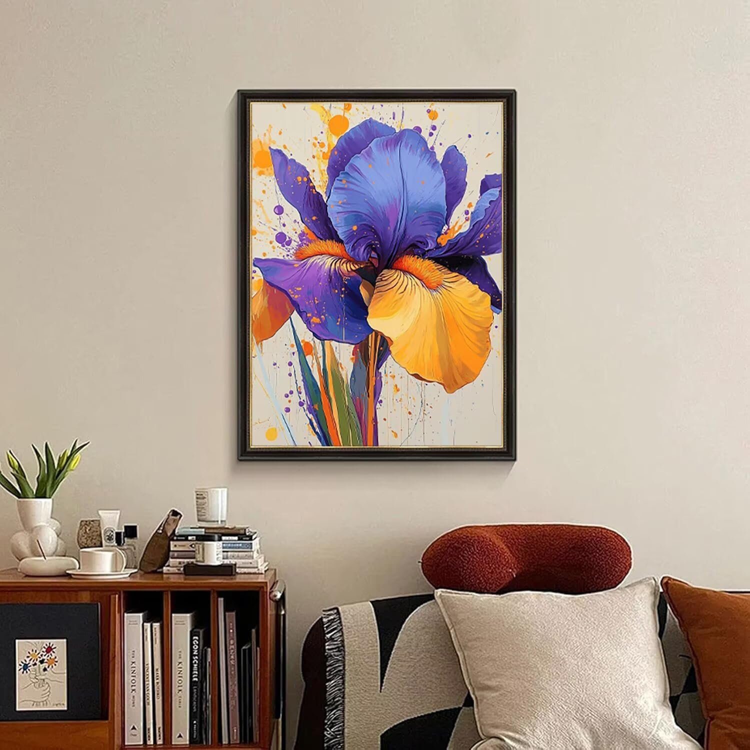 Malowanie po numerach dla dzieci, kwiaty, malowanie według numerów, dla dorosłych, kwiaty, początkujących, zestaw do malowania artystycznego, kolorowy olej, akrylowy pigment, rysunek, lakier do domu