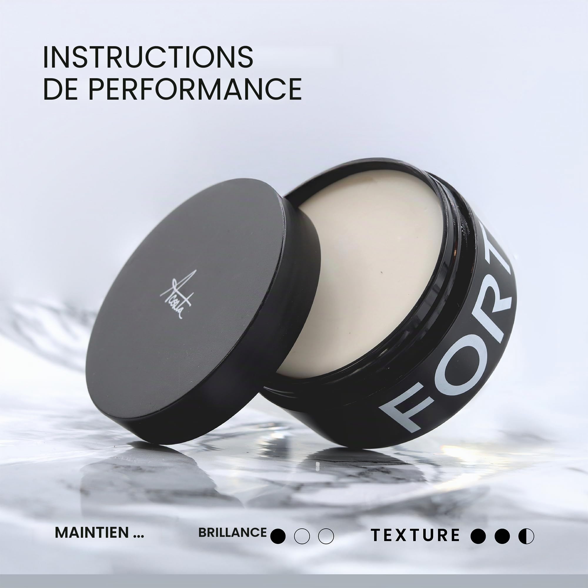 Alex Costa Forte Series Argile à cheveux pour homme (parfumée) – Tenue extrême – Ingrédients naturels – Pour la texture, le volume et la définition – Finition mate – Pour cheveux épais, épais et tenac