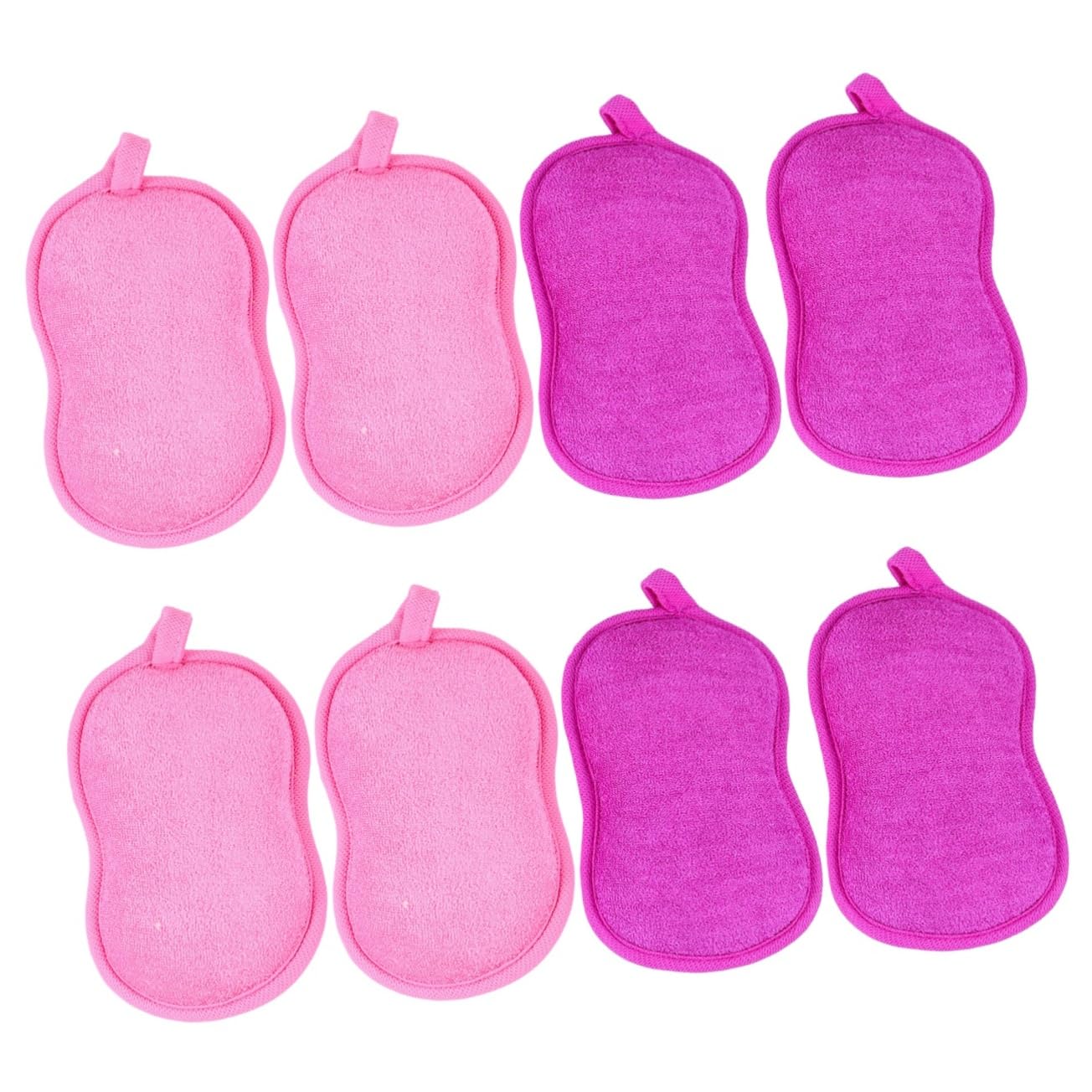 FRCOLOR 8 pz Spugna da bagno Strumento Asciugamani Bambino Filamento Luffa Naturale