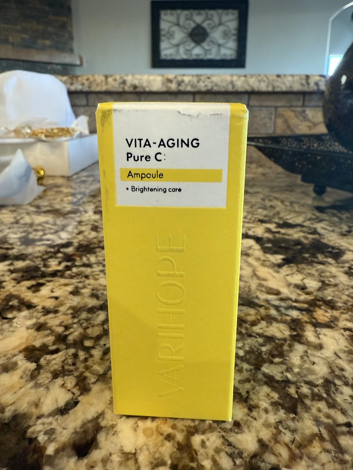 VARIHOPE Vita-Aging Pure C Ampoule — 14.5% / 145,000 ppm Ascorbic Acid Vitamin C Serum (Ampoule) — Radiance-Enhancing, Anti Aging, Reduces Dark Spots — Korean Skincare 20 ml
