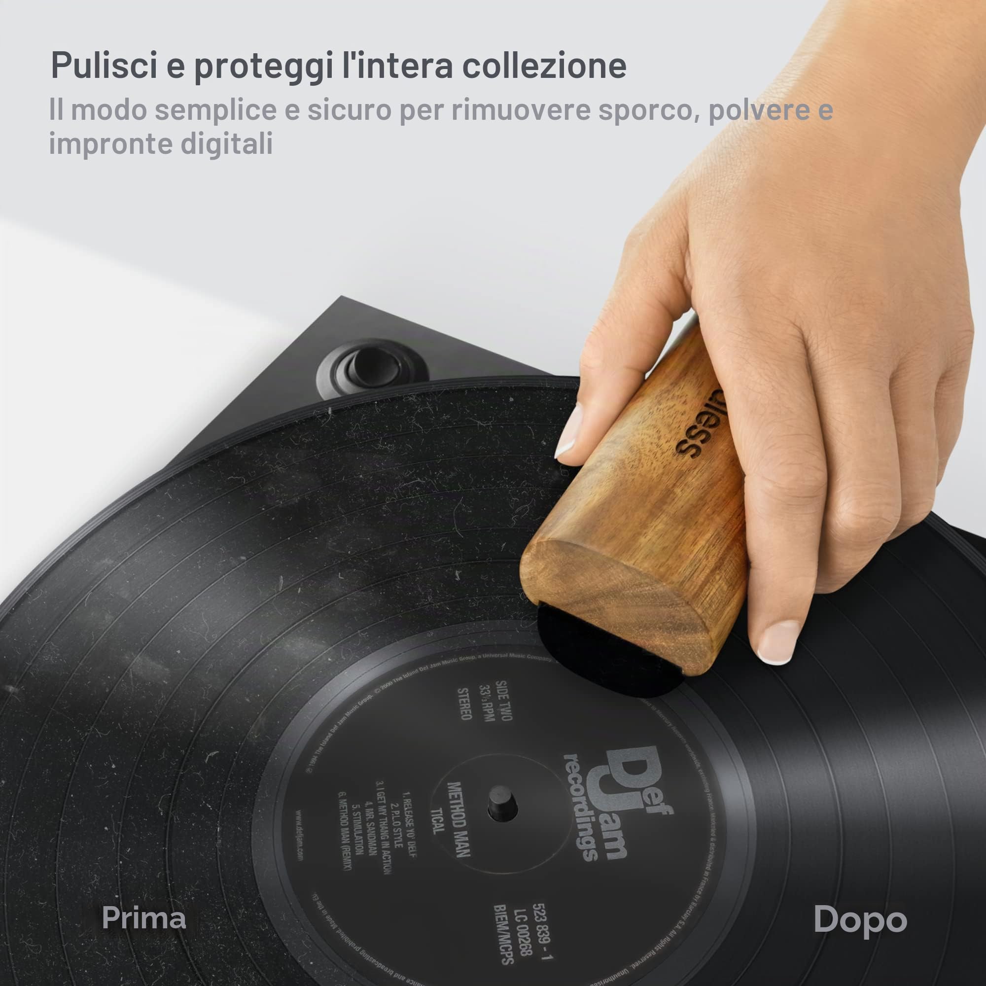 Boundless Audio Kit per la pulizia dei dischi – Kit 5 in 1 per la pulizia dei dischi in vinile, include spazzola in velluto, pennello per pennino, soluzione per la pulizia dei dischi, spazzola per la