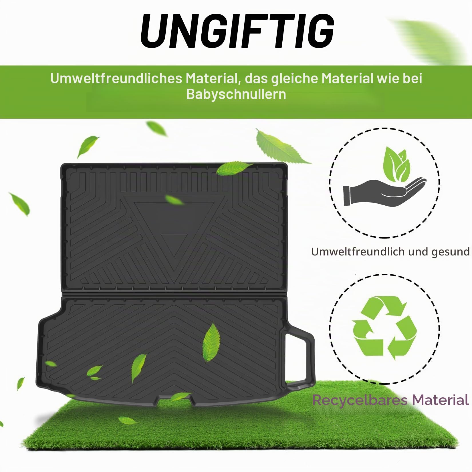 PSLER Auto Allwetter Wasserdicht Protector Pad Hinten Cargo Liner Trunk Kofferraummatte für XC90 2015 2016 2017 2018 2019 2020 2021 2022 2023 2024