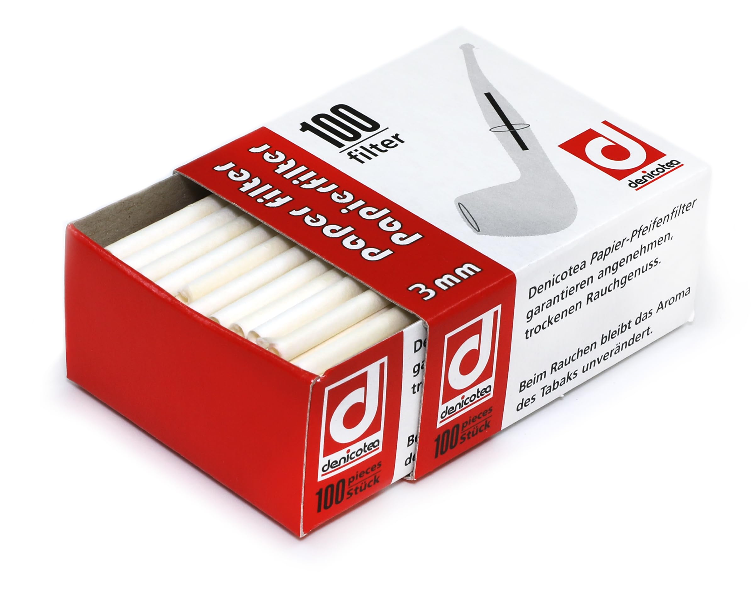 100 pcs 3mm Paper Pipe Filter Germany