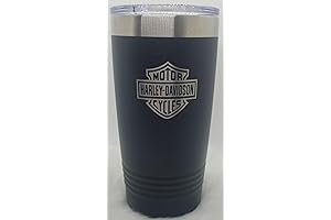 Laser Engraved Harley Davidson 20 oz Tumbler Black