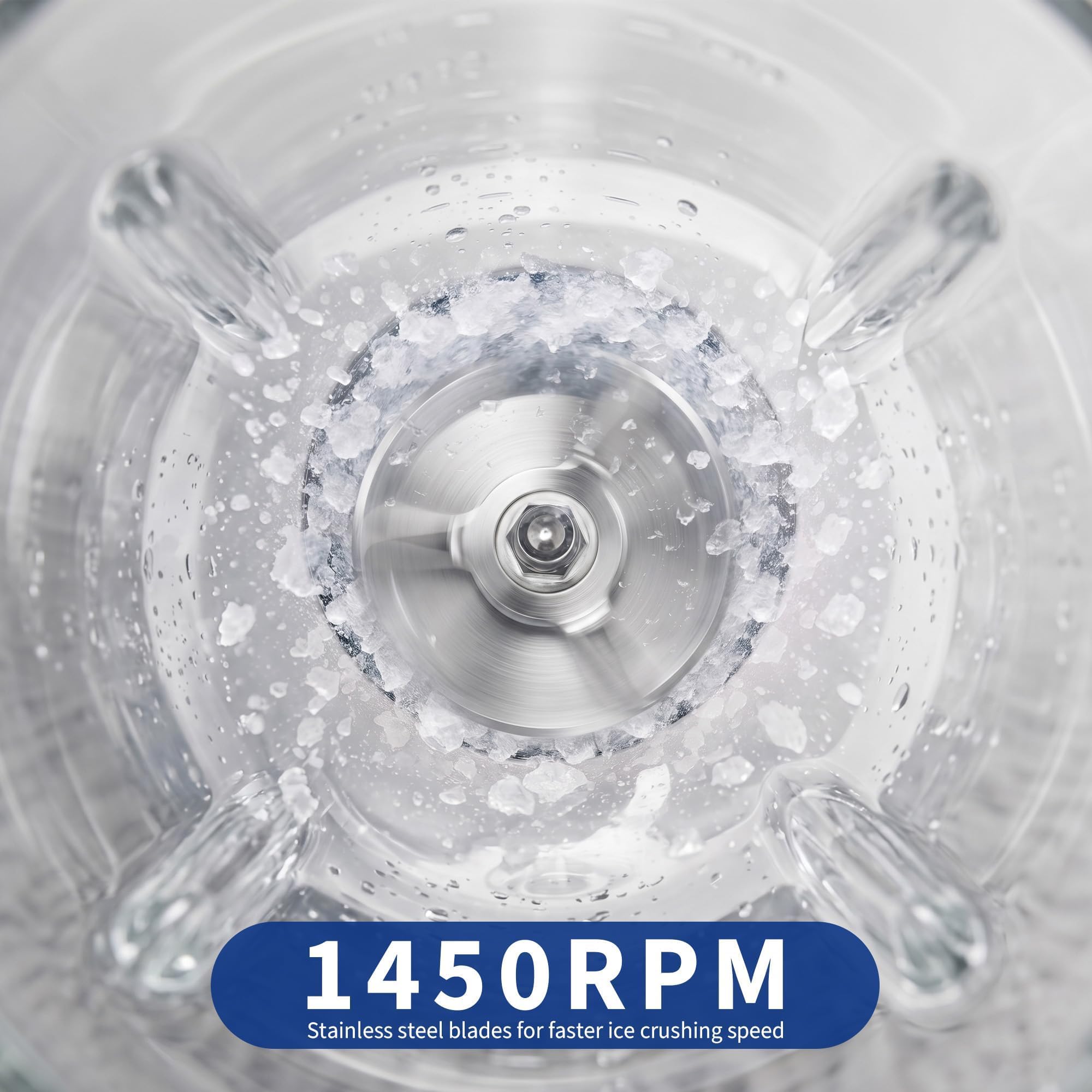 Garvee Elektrische Eiscrusher Maschine 300W – 4 Edelstahlklingen – 34L/50L Kapazität – 300 kg/h – Profi-Eismaschine für Crushed Ice, Eisgranulat, Cocktails, Bar & Restaurant – Sicherheitsfunktion – EU