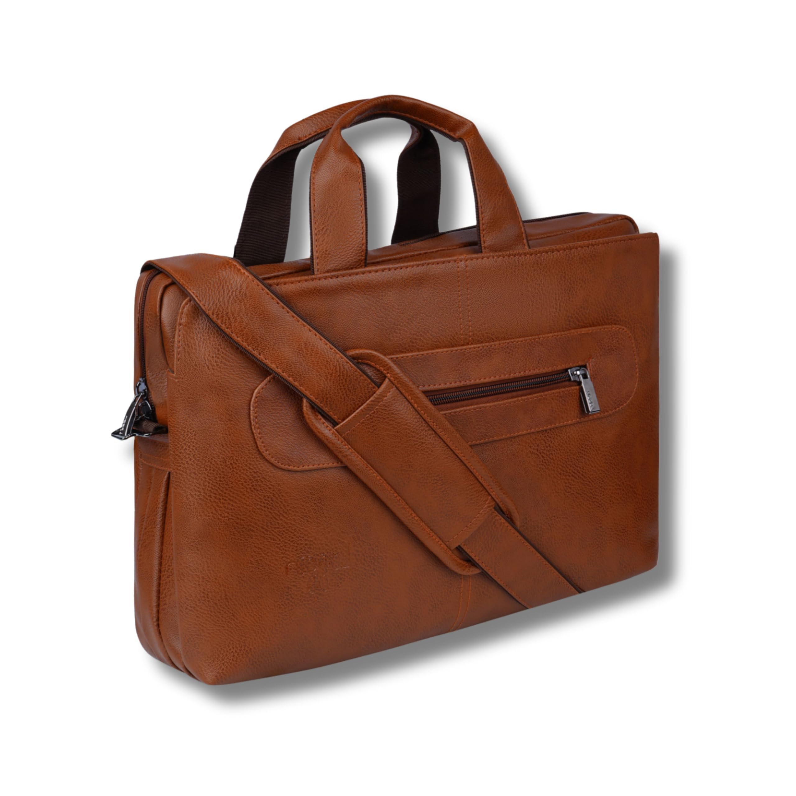 LOGGIN Faux Leather Briefcase Satchel Bag for Men, WaterResistant Travel Office Messanger Luggage Laptop Tablet Sleeve Bag, Fits Upto 17" Laptop (IB161) (Tan) (B0CYT7WYDQ) Amazon Price History, Amazon Price Tracker