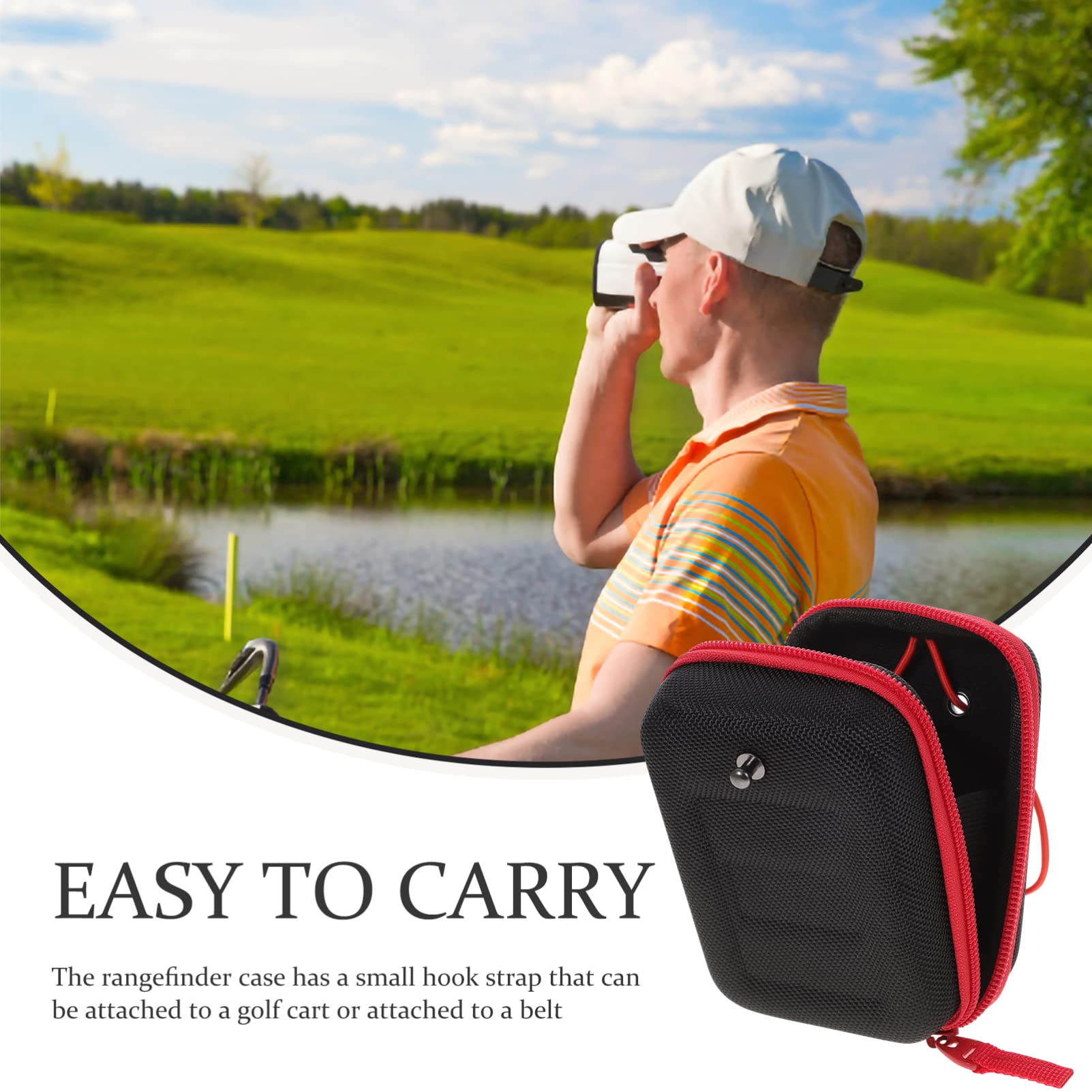 BESPORTBLE Custodia Rigida Per Telemetro Golf Borsa Di Stoccaggio Eva Leggera E Impermeabile Con Cinturino Ideale Per Uso Quotidiano E Attività Sportive