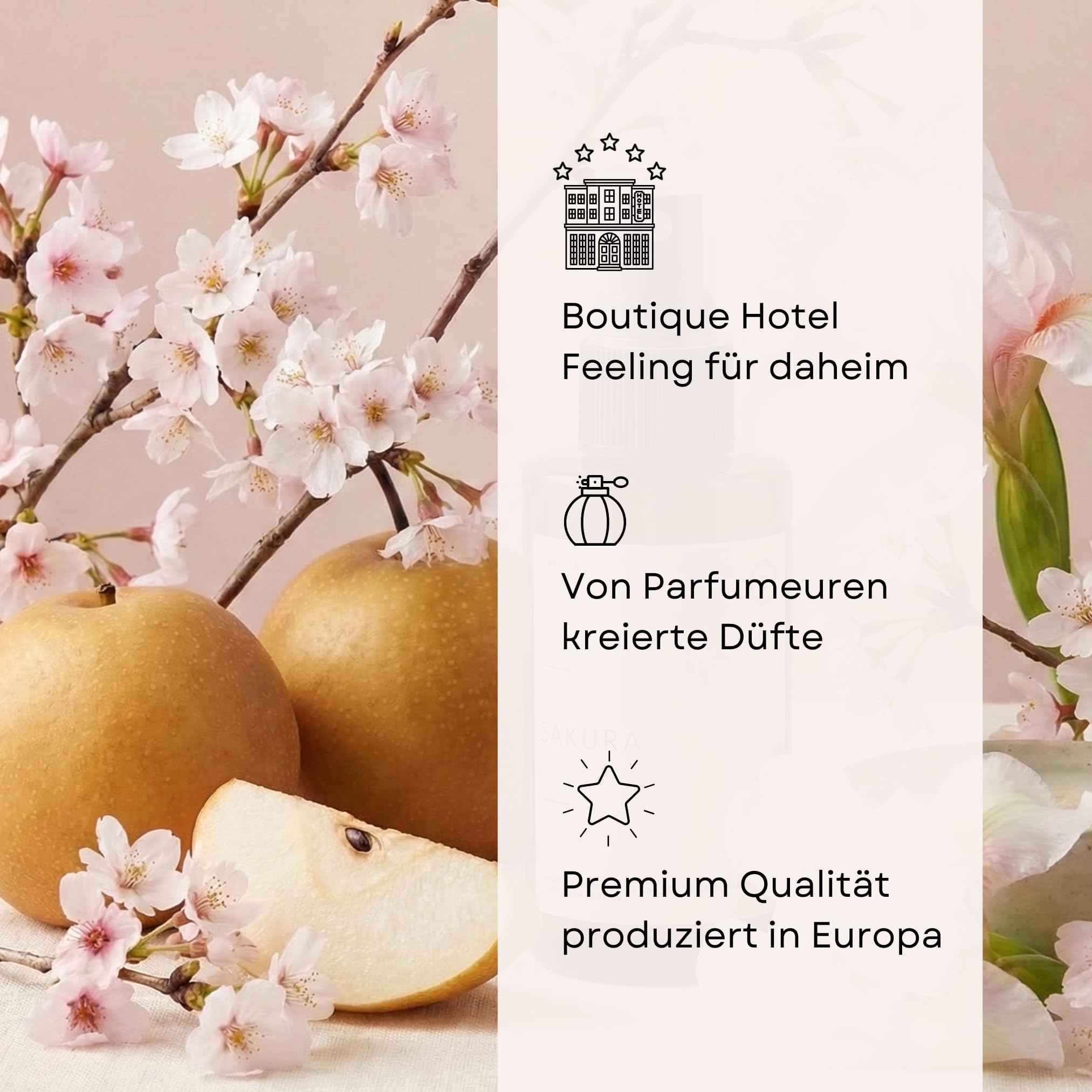 BOHORIA Raumspray Tokyo Spring 500 ml – Kirschblüte & Reismilch – Floraler Raumduft mit frühlingshafter Leichtigkeit – Home Spray für Wohnzimmer, Bad, Schlafzimmer & Textilien (Packung mit 2)