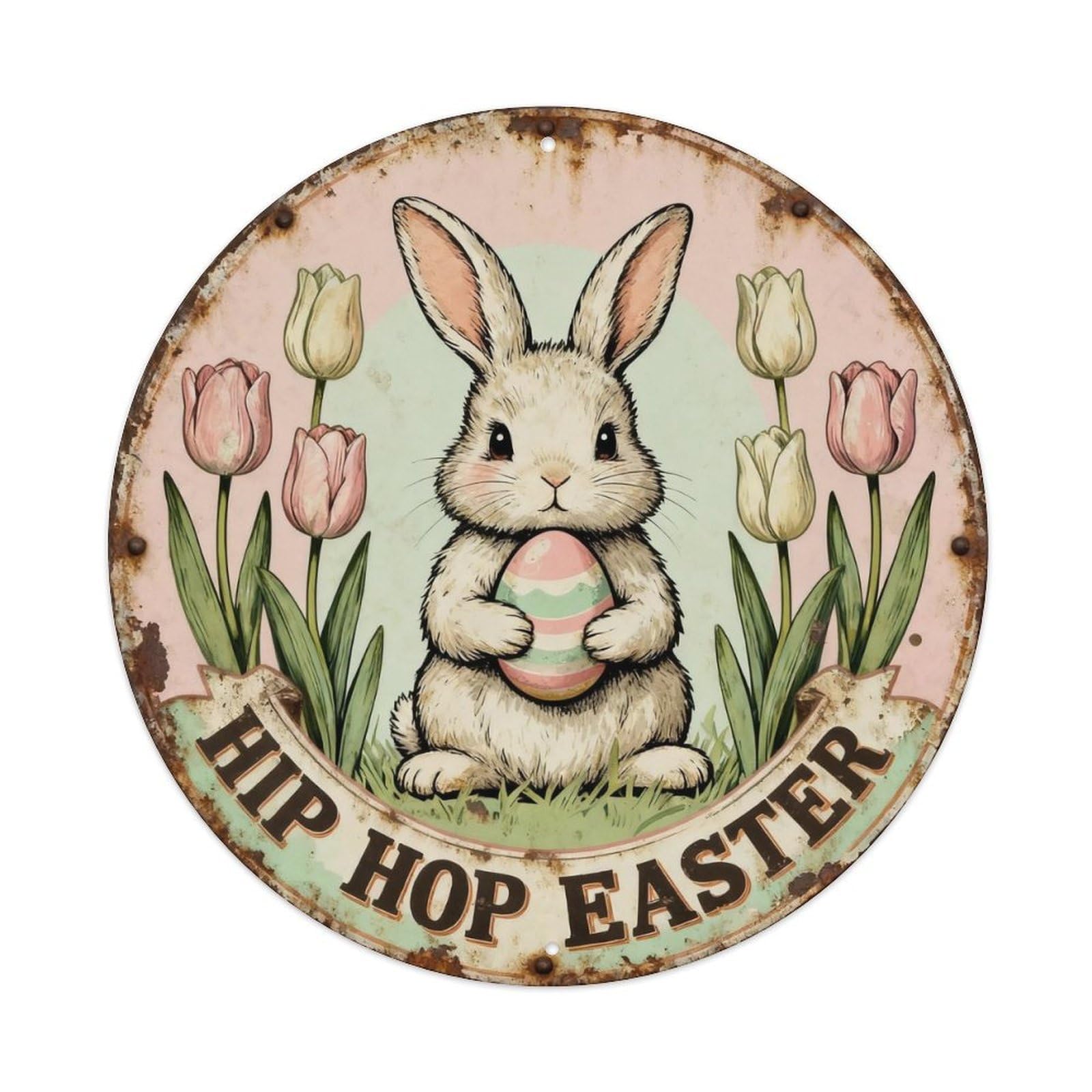 Hip Hop Easter Metal Tin Sign Plaque