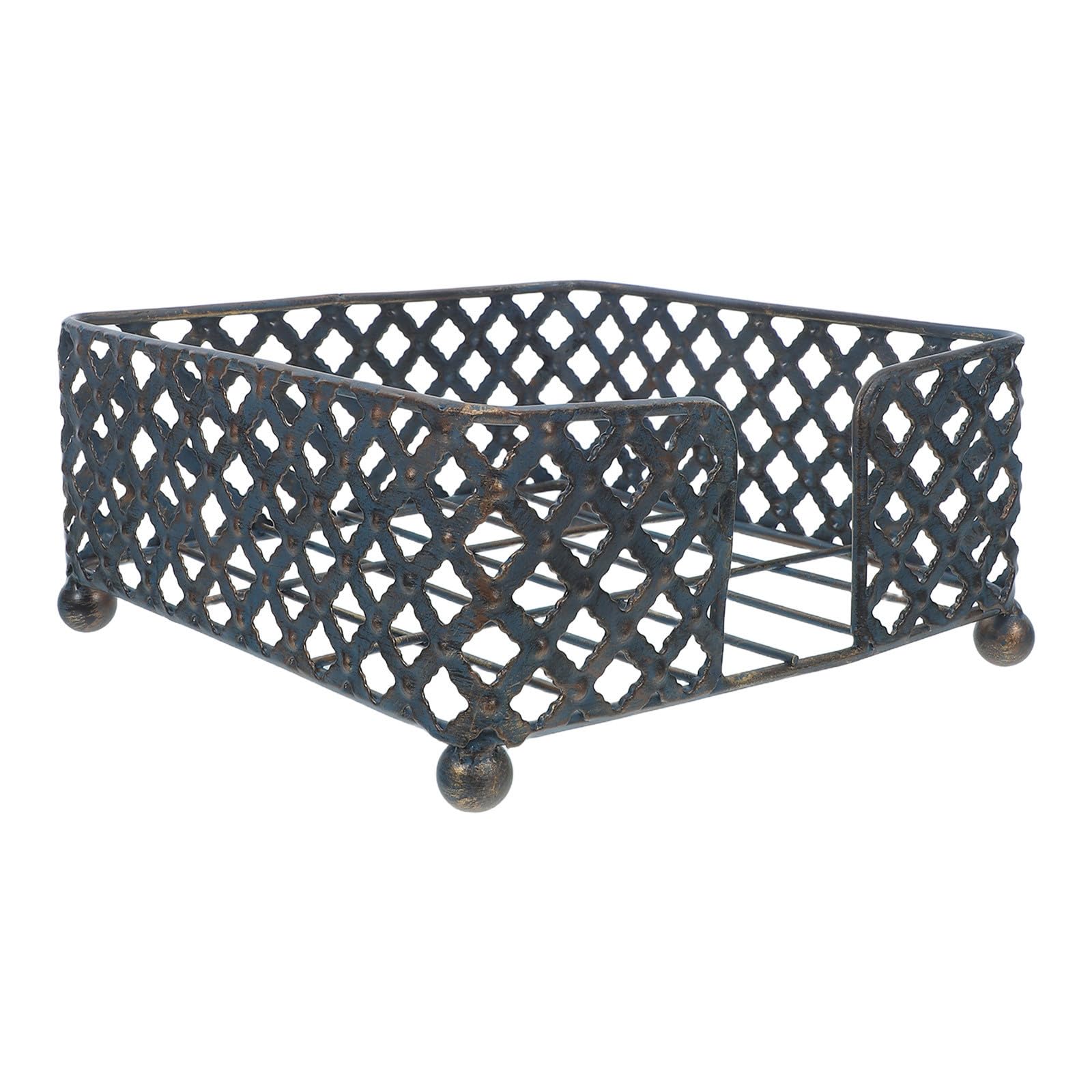 Toyvian Servilletero de Metal Vintage Diseño Retro para Uso en Mesas de Comedor y Exteriores