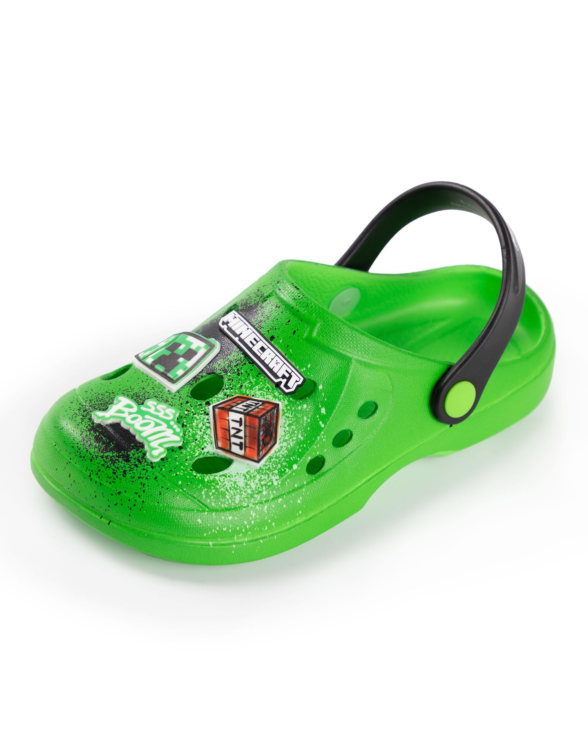 Minecraft Zuecos Creeper Verdes | Calzado de Playa para Niños | Diseño de Dibujos Animados TNT Boom | Estilo Urbano | Accesorios de Videojuegos para