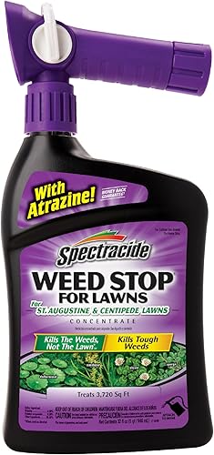 Miniatura 2 de Spectracide Weed Stop for Lawn For St. Augustine & Centipede Lawns Concentrado, listo para pulverizar, 32 onzas, paquete de 6, transparente