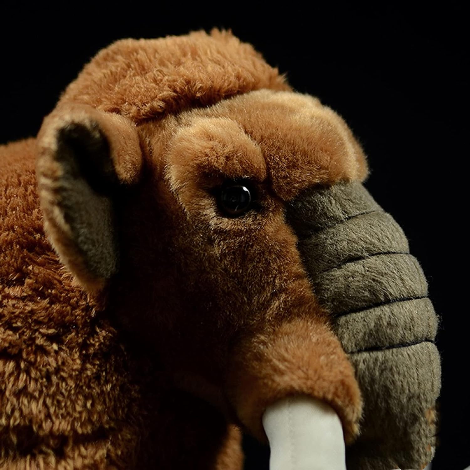 Realistic Woolly Mammoth Plush Toy - Simulation 14” Mammoth Stuffed Animal, Soft Wild Animals Mammoth Stuffed Toys, Unique Plushie Toys Model Dolls Collection for Kids