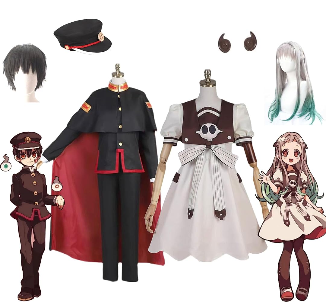 地縛少年花子くん 花子くん コスプレ フルセット 地縛少年花子くん 柚木司 アニメ コスプレ衣装 帽子 ウィッグ