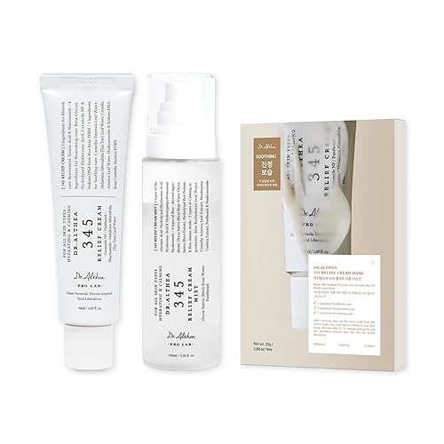 Dr.Althea 345 Relief Cream Trio | Soothing Recovery & Moisture for Sensitive Skin | Korean Vegan Skin Care Set for All Skin Types