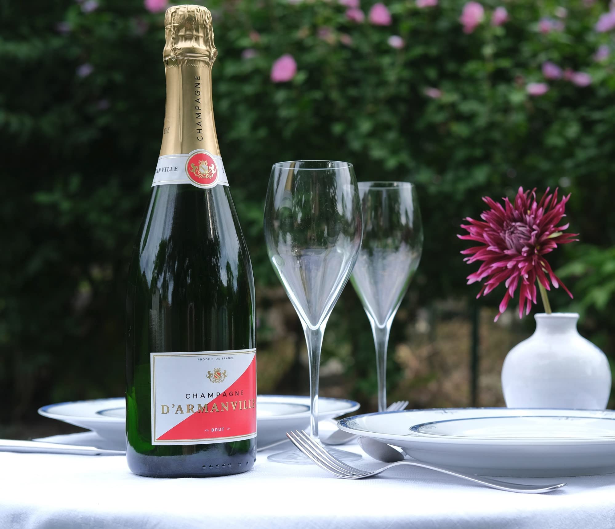CHAMPAGNE D’ARMANVILLE Brut 75 CL - Botella de Champagne para Fiestas Bodas Comunion y Celebraciones