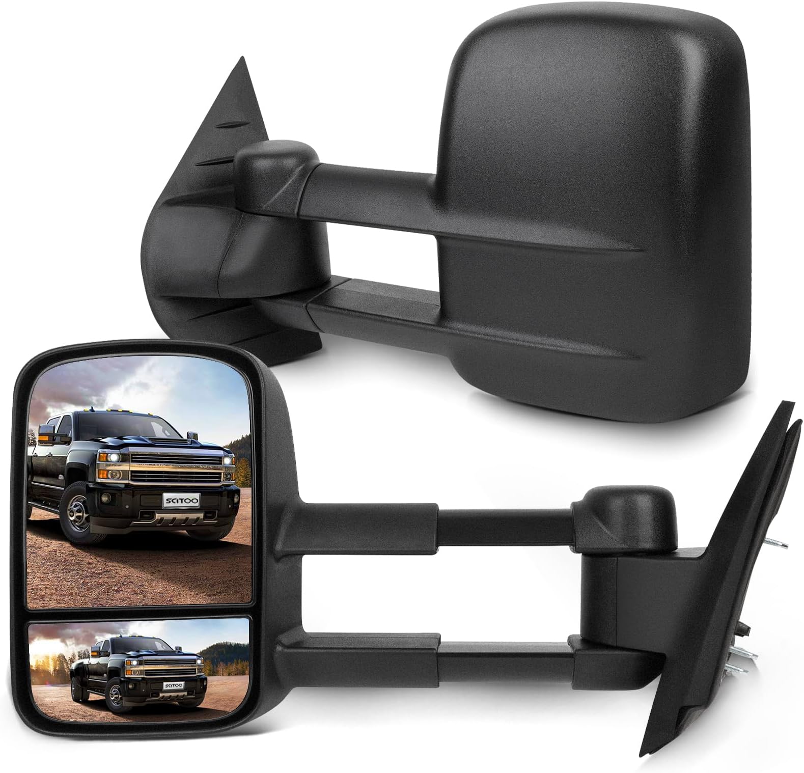 Towing Mirrors For 2007 2008 2009 2010 2011 2012 2013 Chevy Silverado Suburban Tahoe Avalanche
