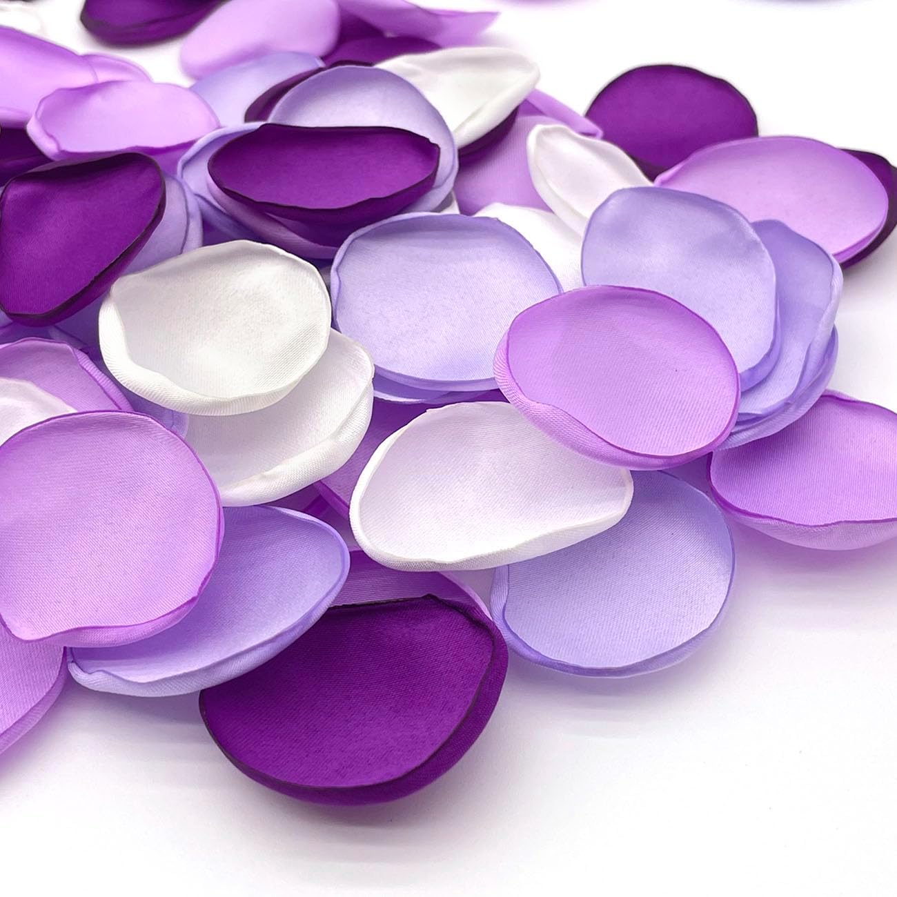 XINGXIA 400Pcs Rose Petals for Wedding Decor Lavender