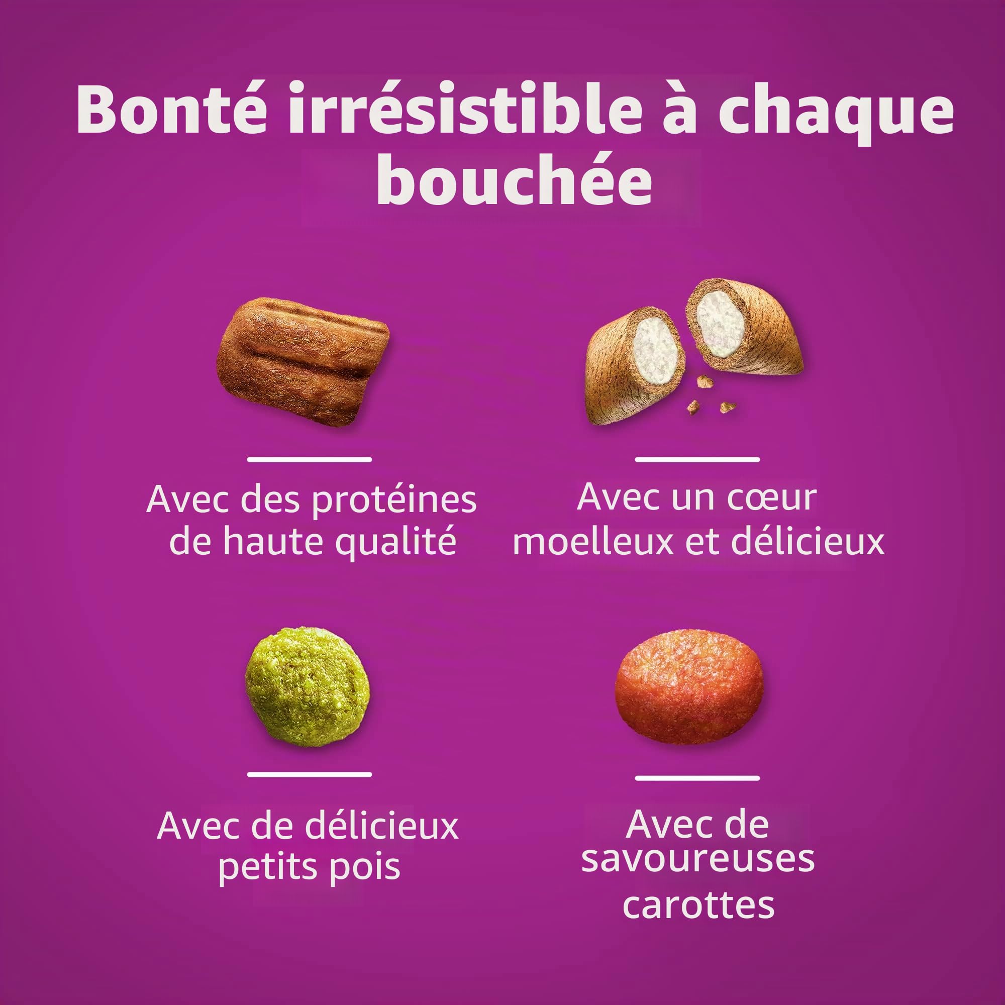 Whiskas Croccantini Adult 1+ avec Poulet - Nourriture sèche pour Chat Adulte 14 Paquets de 300 g