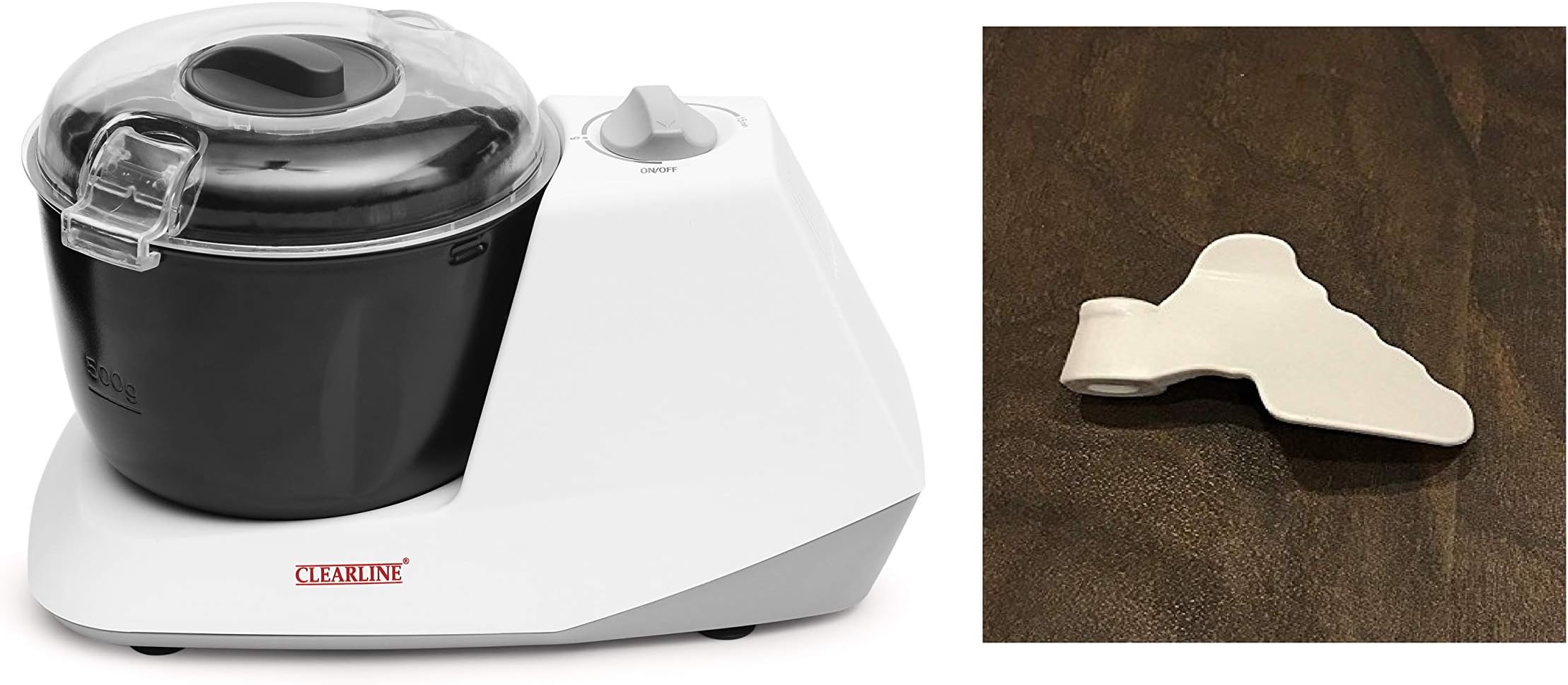 Clearline Automatic Electric Atta Kneader Dough Maker with Non Stick Bowl, Smart Atta Kneader Mixer and Dough Kneader Machine, Dough Mixer Machine with 650 Watts Power (Includes 1 extra Blade)