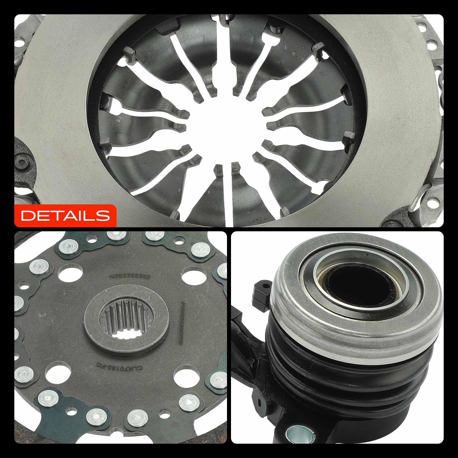 Frankberg Kit de embrague con cojinete de desembrague 301010007R | Compatible con: Pulsar Hatchback C13, Scénic III JZ0.1, M.e.g.a.n.e III Hatchback B3 BZ0.1, Escena IV J9