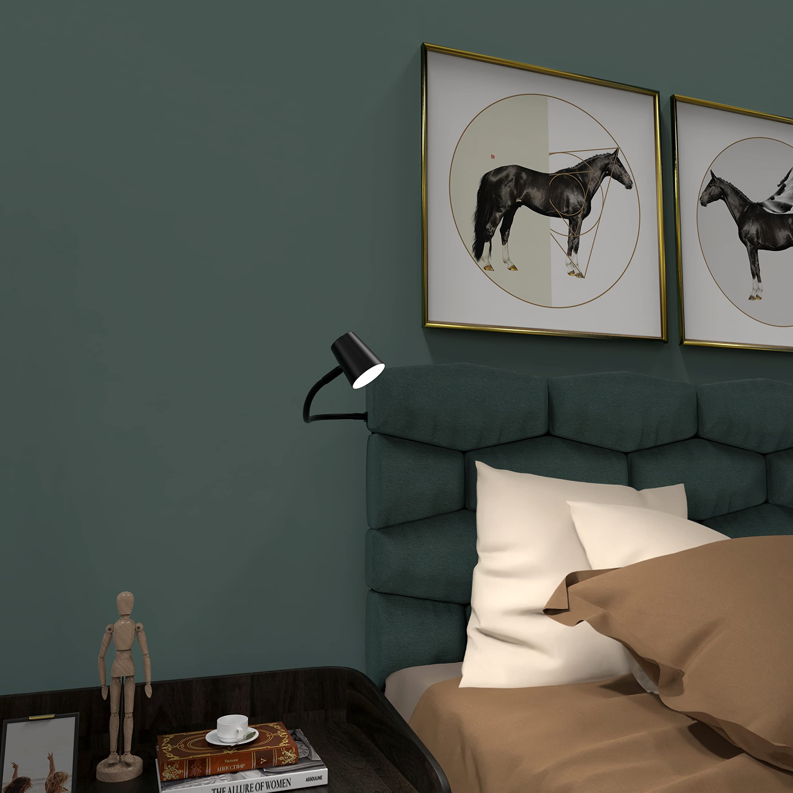 kalb | LED Bettleuchte, schwarz, warmweiss, Auswahl:2er SET