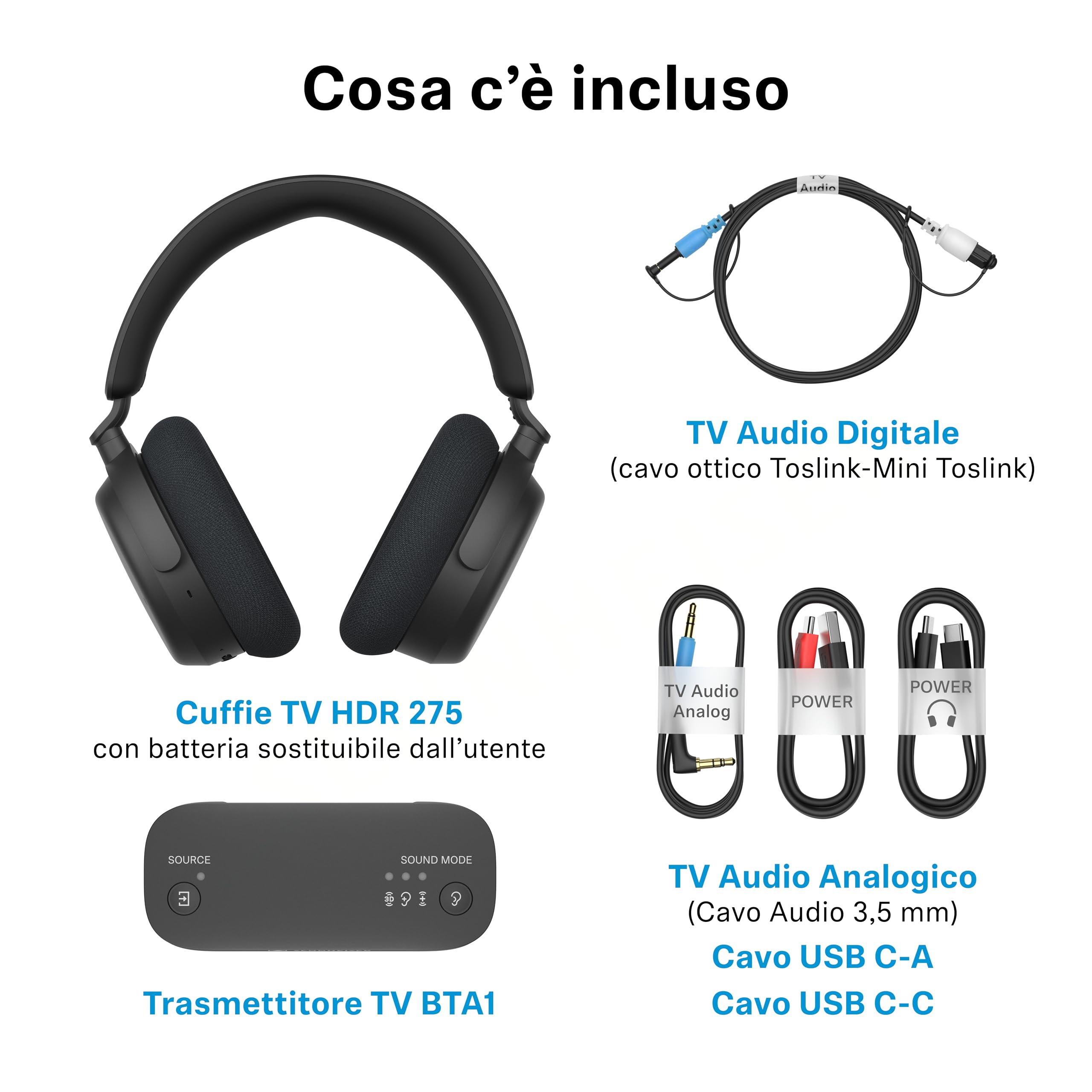 Sennheiser RS 255 Cuffie TV Wireless · Bluetooth — immagine 14 di 16