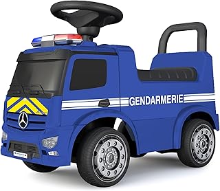 TURBO CHALLENGE - Mercedes Antos Gendarmerie - Trotteur - 119215 - Roues Libres - Bleu - 25Kg Max - Plastique - Piles Non Incluses - À Partir de 12 Mois