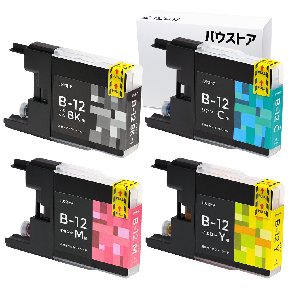 Amazon.co.jp: ブラザー brother LC12 4個セット 互換インク