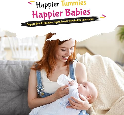 Miniatura 6 de Kiddivit Baby Lactase Drops 1000 unidades - Suplemento enzimático de apoyo digestivo suave - 100 porciones diarias - cuentagotas integrado, botella