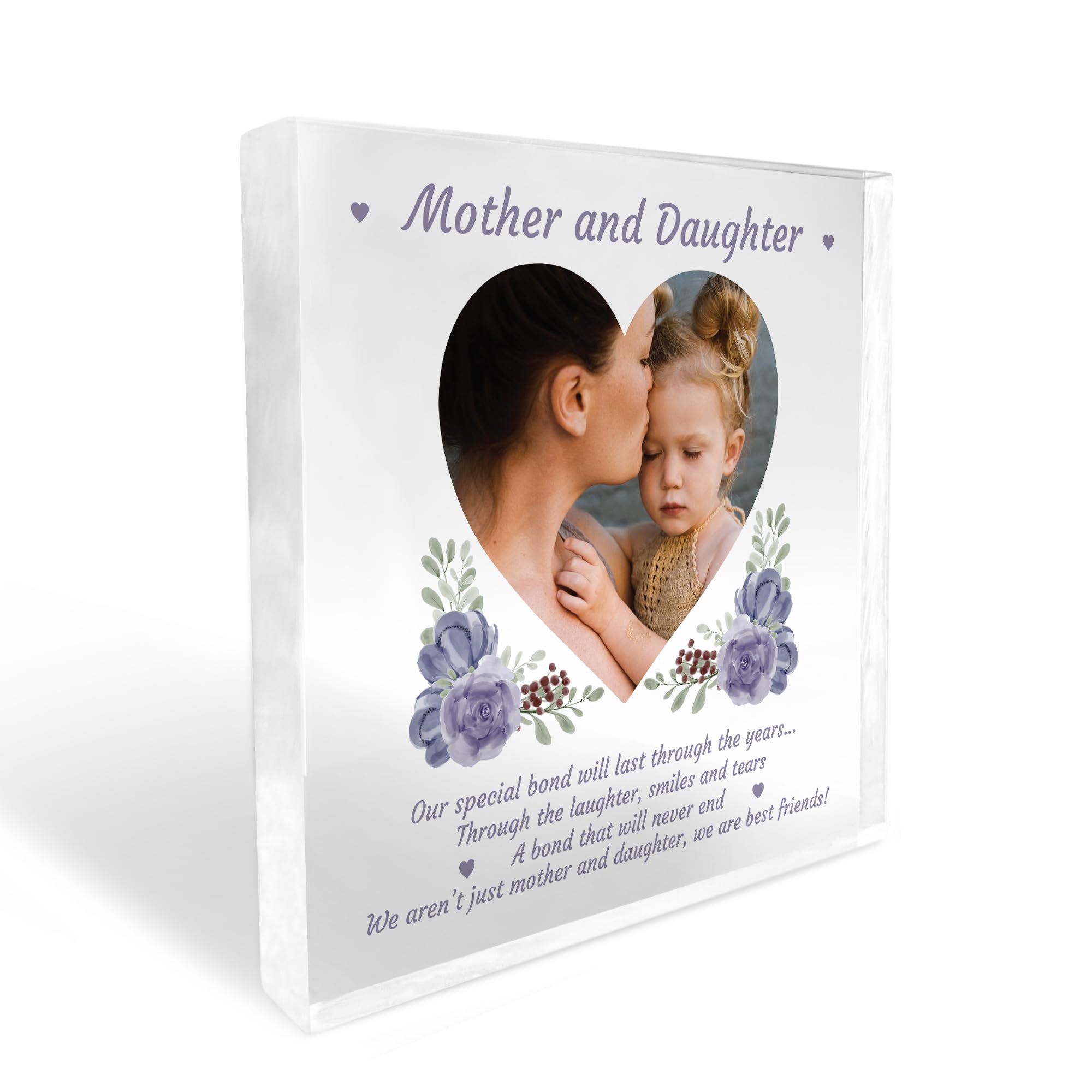 Red Ocean Mother And Daughter Plaque Personalised Gift For Mum Gift For Daughter Christmas Birthday Gift For Mum Daughter Best Friend Gift