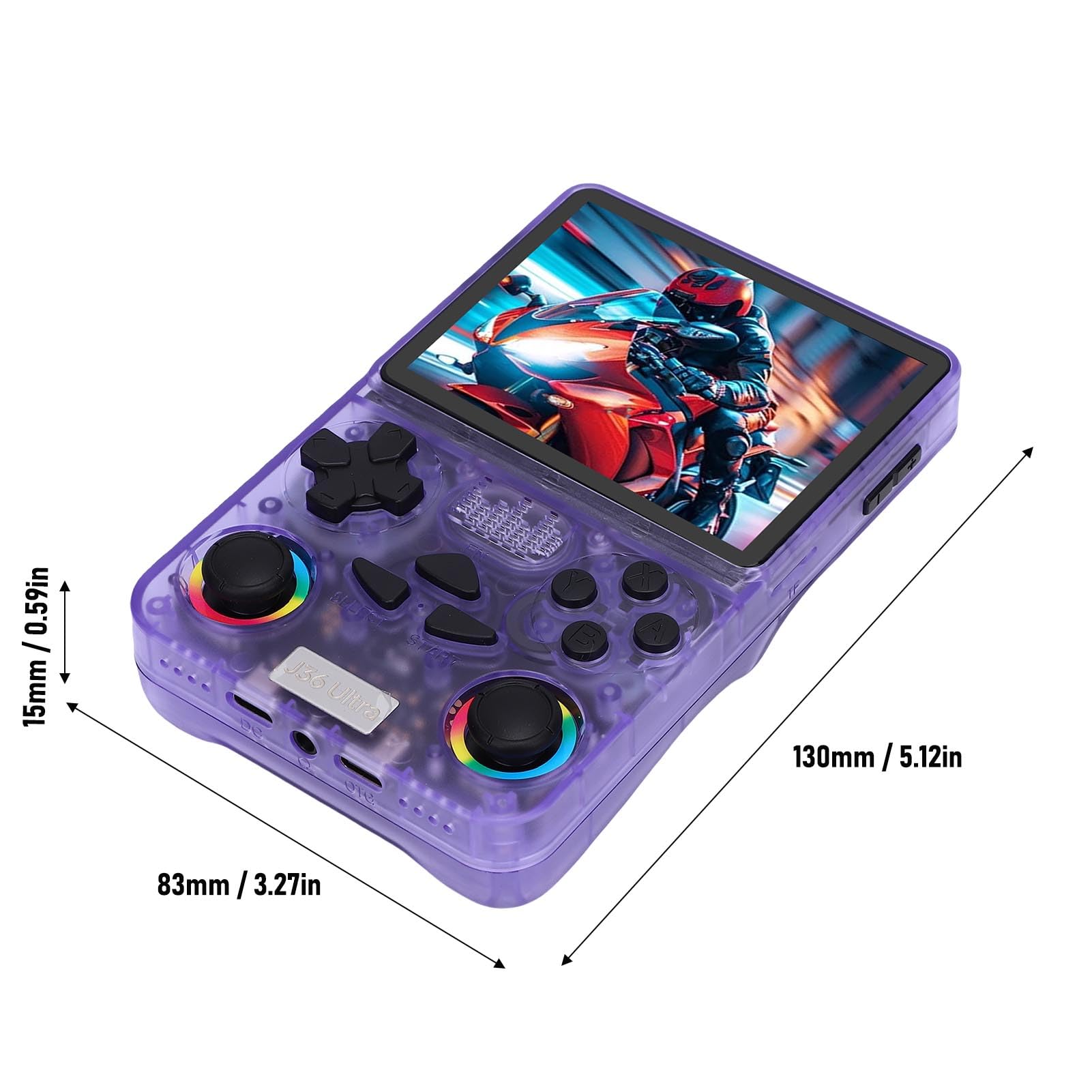 Cryfokt Handheld-Spielekonsole mit Großer Speicherkapazität und Kompaktem Design für das Spielen Unterwegs